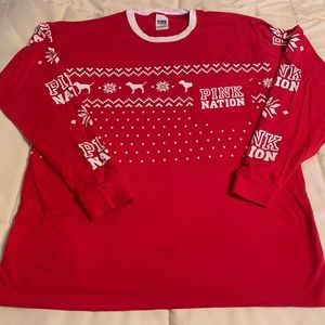 Victoria’s Secret PINK Fair Isle Long Sleeve, L